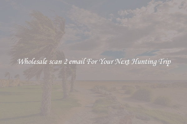 Wholesale scan 2 email For Your Next Hunting Trip