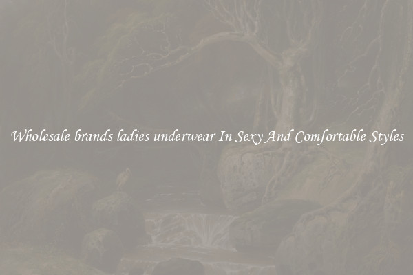 Wholesale brands ladies underwear In Sexy And Comfortable Styles