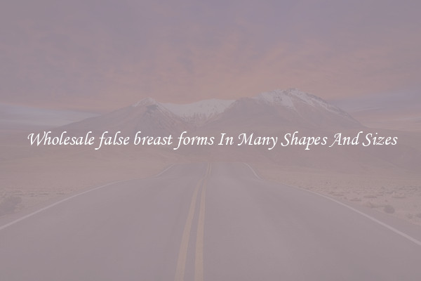 Wholesale false breast forms In Many Shapes And Sizes