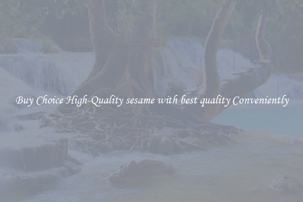 Buy Choice High-Quality sesame with best quality Conveniently