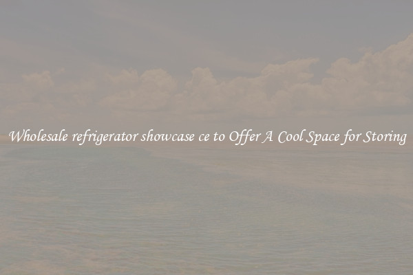 Wholesale refrigerator showcase ce to Offer A Cool Space for Storing